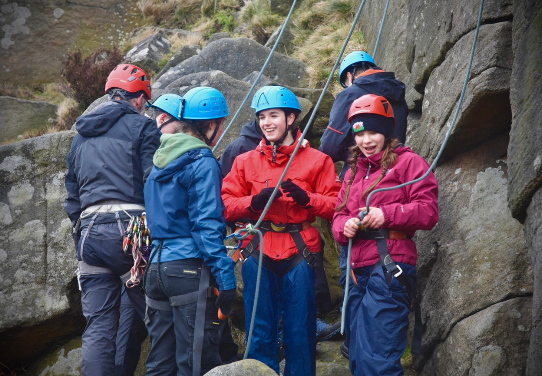 Pupils enjoying CCF Adventure Training in the Peak District