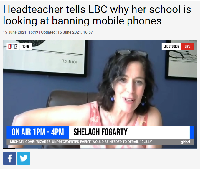 LBC Radio: Interview with Jane Lunnon on Mobile Phone Usage