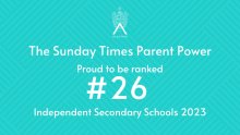 Alleyn's Ranked #26 in Sunday Times Parent Power Tables