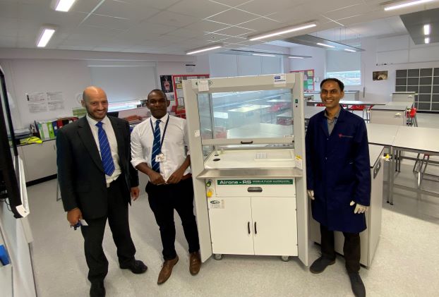 Alleyn’s Donates Fume Cupboard to Local School